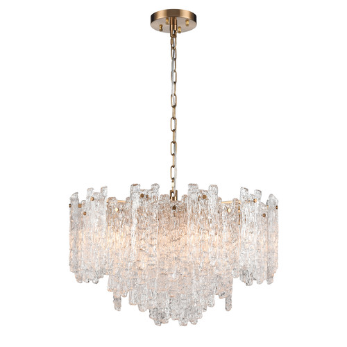 Icicle 10 Pendant Light FL2454-10 Aged Brass 10x10W