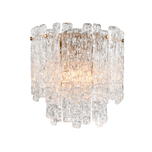 Icicle Interior Wall Light FL2454-2 Aged Brass 2x10W