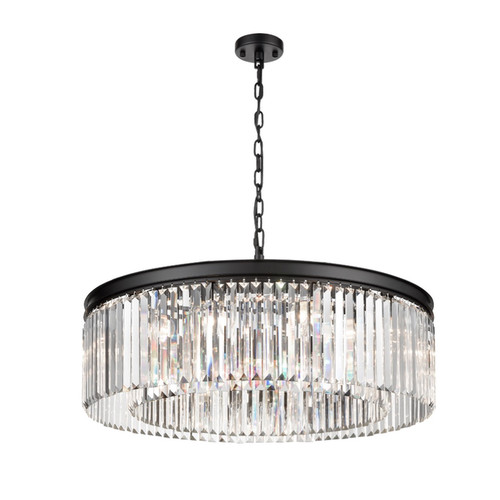 Perdita 10 Pendant Light FL2413-10 Black 10x10W