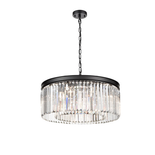 Perdita 8 Pendant Light FL2413-8 Black 8x10W