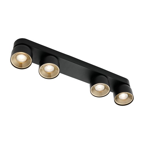 Pitcher Spot Ceiling Light Black 4x10W