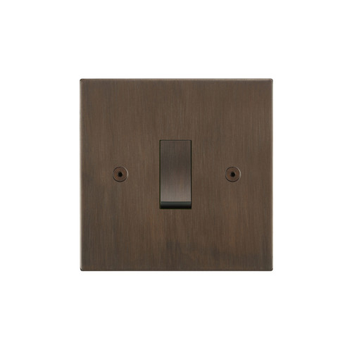 Horizon Square Rocker Switch 1 gang 20 amp intermediate Chocolate Bronze