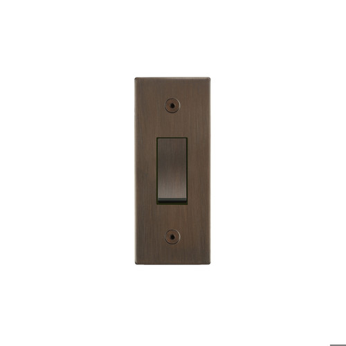 Horizon Square Architrave Switch 1 gang Chocolate Bronze