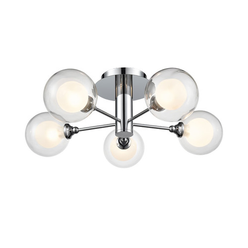 Bubble Flush Mounted Ceiling Light FL2400-5 Chrome 5x5W