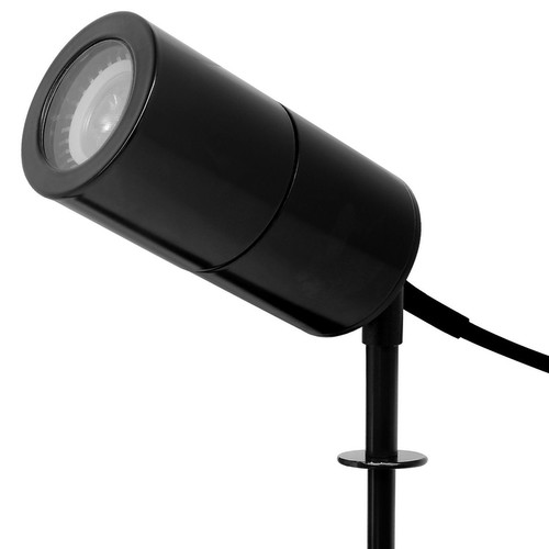Smooth Outdoor Garden Spike Light Long Head IP65 240V 35W Black