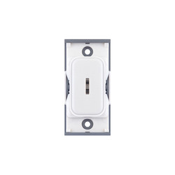 Screwless Emergency Key Switch Module DP Key Switch Matt White