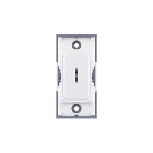 Screwless Emergency Key Switch Module DP Key Switch Matt White
