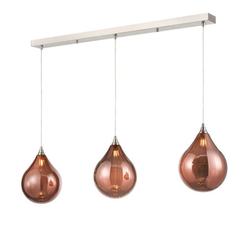 Perry 3 Bar Light Base FL2452-3 Satin Nickel 15W