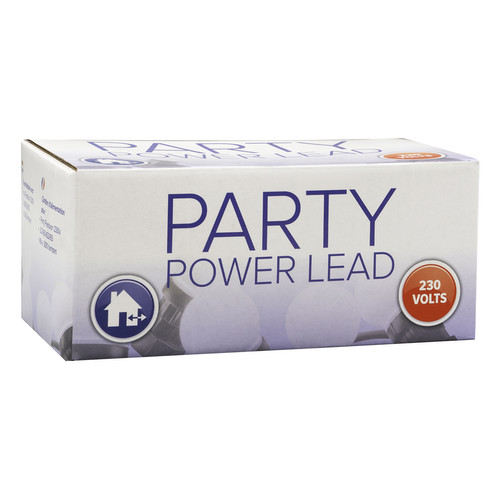 LED Party Power Cord Pack Black Cable