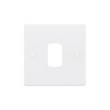 Modular Plate 1 gang White