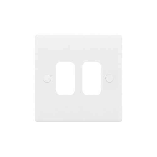 Modular Plate 2 gang White