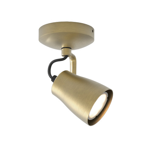 Juno Single Spotlight Matt Brushed Brass 35W
