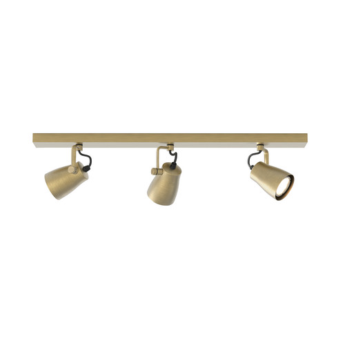 Juno Triple Bar Spotlights Matt Brushed Brass 3 x 35W