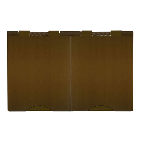 Horizon Square Floor Socket 2 gang 5 amp unswitched Antique Bronze
