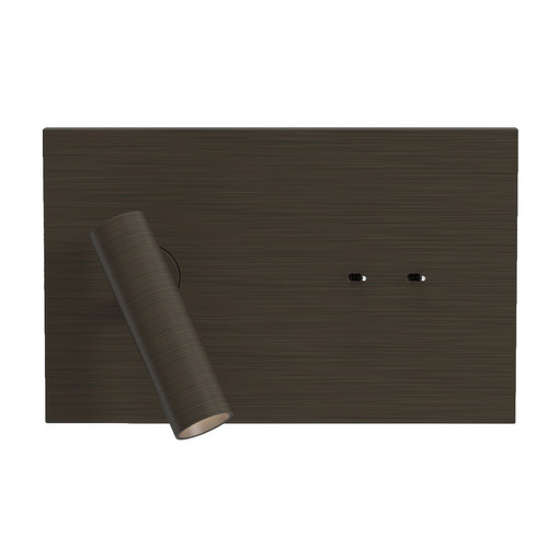 Edge Reader Mini LED Wall Light 240V Bronze 9.3W + 3.3W
