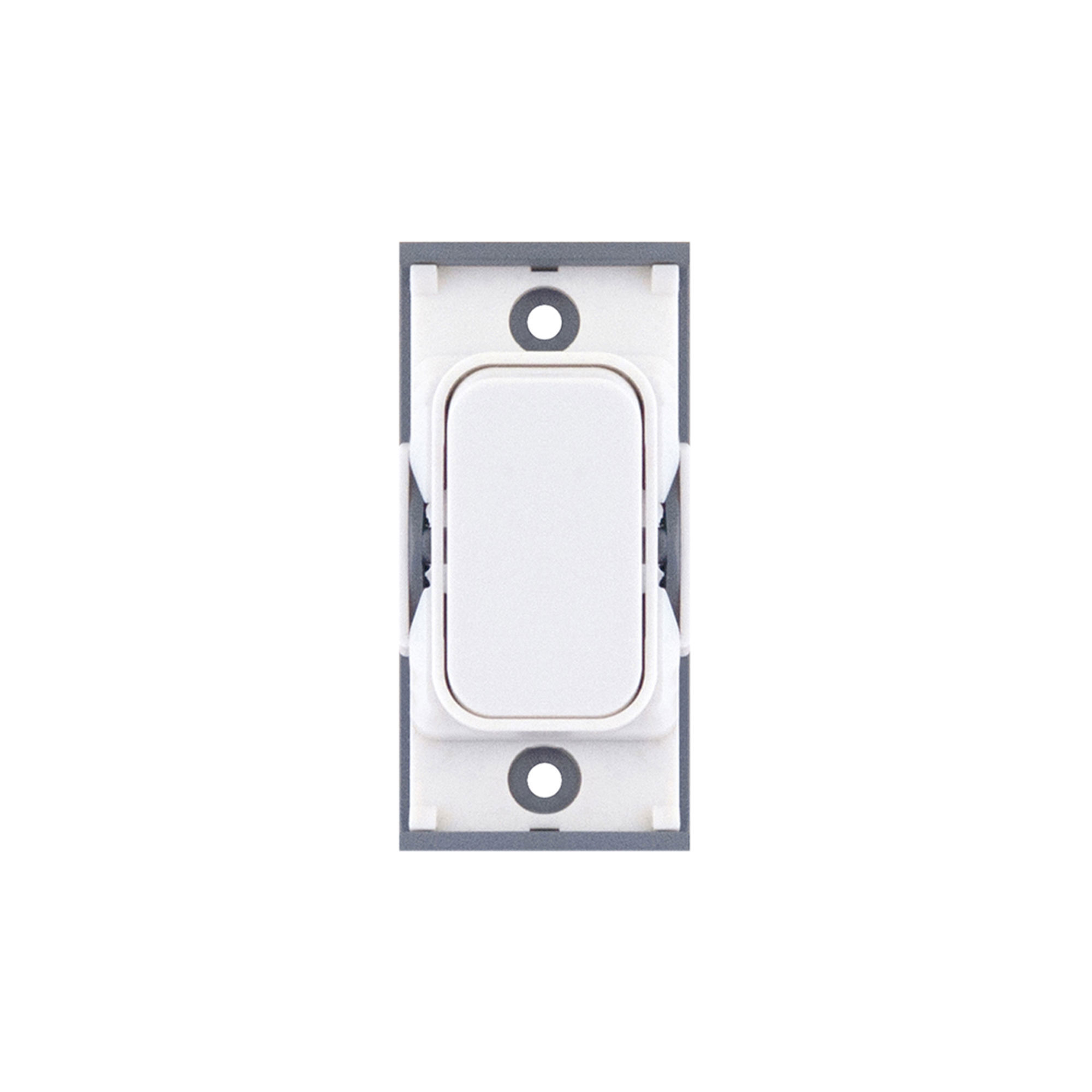 Screwless Rocker Switch Module 10A Intermediate Matt White | Mr ...