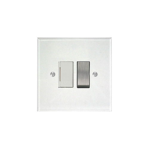 Prism Fuse Spur 1 gang 13 amp switch fuse spur Clear Perspex