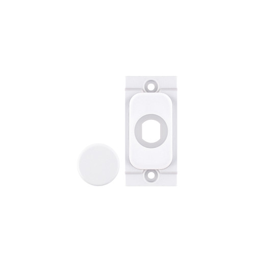 Screwless Grid Dimmer Cover Plate Module Cover Plate Matt White