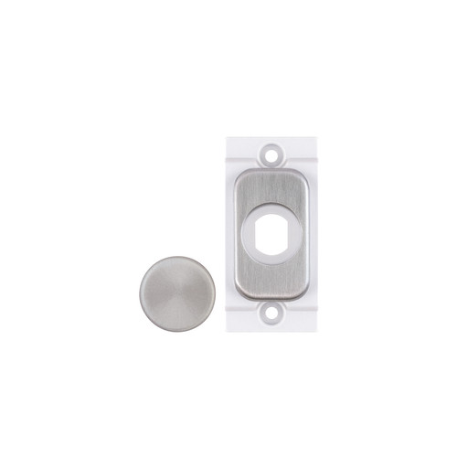 Screwless Grid Dimmer Cover Plate Module Cover Plate Brushed Stainless