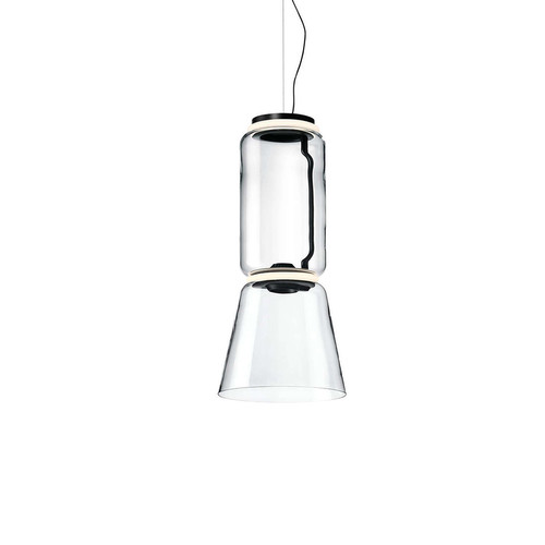 Noctambule S1 Low Cylinder Cone Pendant Light Clear 36W 2700K Warm White