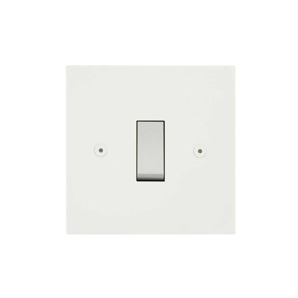 Vetus Square Rocker Switch Horizon Square Rocker Switch 1 gang 10 amp intermediate Matt White | Mr ...