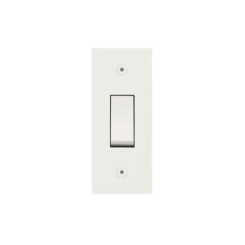 Horizon Square Architrave Switch 1 gang architrave Matt White