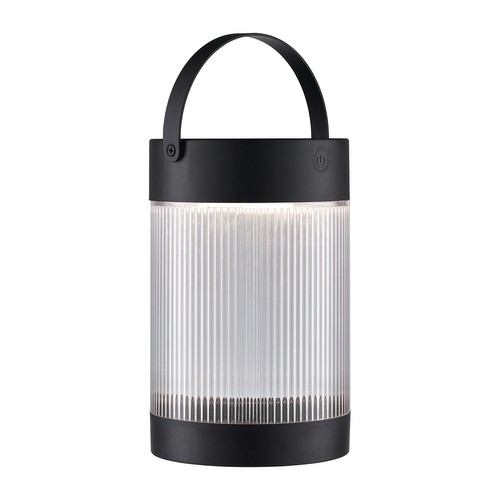 Coupar Solar Battery Outdoor Garden Table Light Black 3000K Warm White