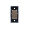 Screwless Rocker Switch Module 1 gang 10amp intermediate Antique Brass