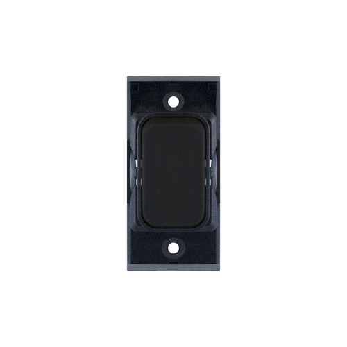 Screwless Rocker Switch Module 20A SP 2 Way Matt Black