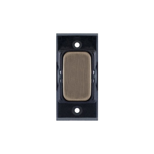 Screwless Blanking Module Blank Plate Antique Brass