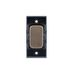 Screwless Rocker Switch Module 20A SP 2 Way Antique Brass