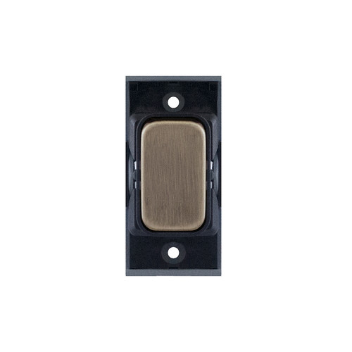 Screwless Rocker Switch Module 20A SP 2 Way Antique Brass