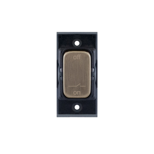 Screwless Fan Isolator Switch Module 10A Fan Isolator Antique Brass