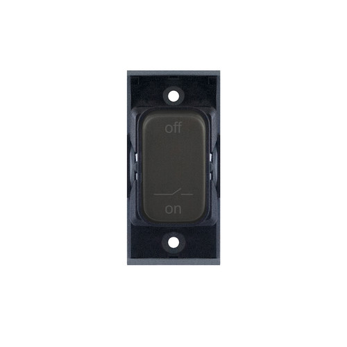Screwless Fan Isolator Switch Module 10A Fan Isolator Dark Bronze