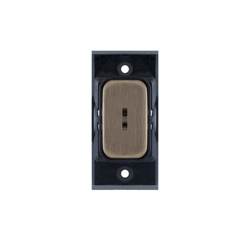 Screwless Emergency Key Switch Module DP Key Switch Antique Brass