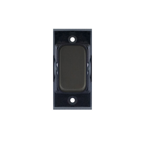 Screwless Rocker Switch Module 10amp Retractive Dark Bronze