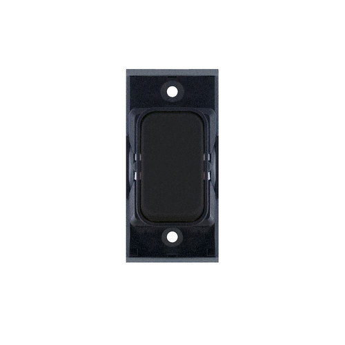 Screwless Rocker Switch Module 10amp Retractive Matt Black