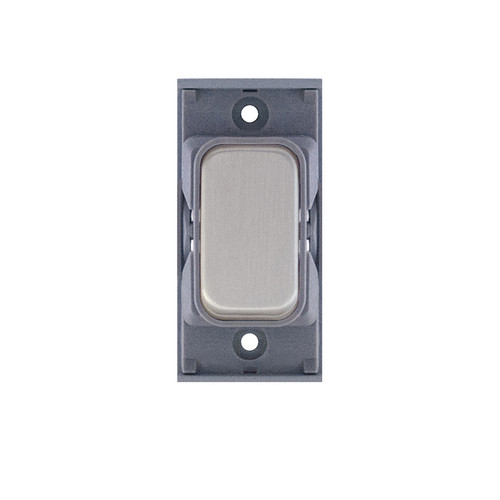 Screwless Rocker Switch Module 10amp Retractive Brushed Stainless