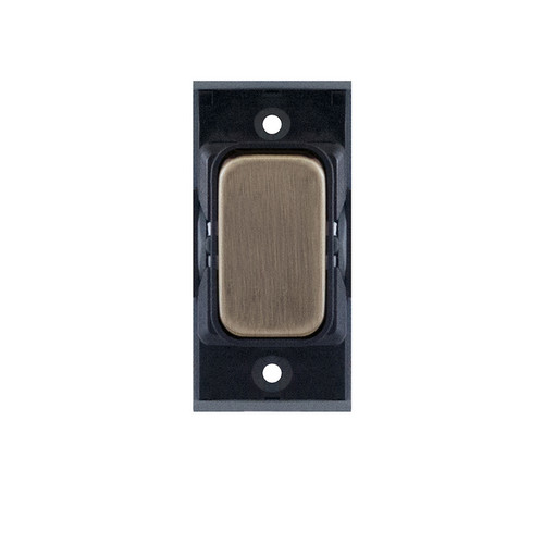 Screwless Switch Module 20A DP Switch Antique Brass