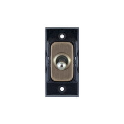 Screwless Toggle Switch Module 1 gang 2 way intermediate Antique Brass