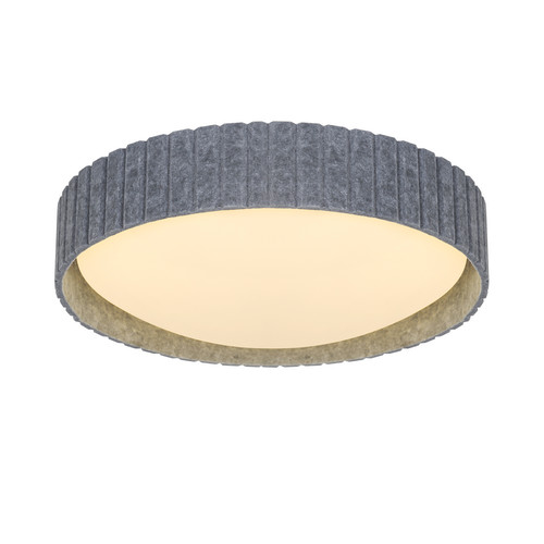 Corato 40 Flush Ceiling Light Grey 3x15W