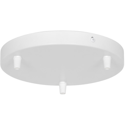 Luana Round Canopy Ceiling Rose White 3 Ways