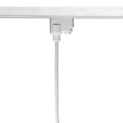 Single Circuit Track Pendant Adapter White