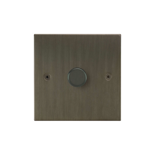 Horizon Square Dimmer Switch LED Trailing Edge 120W 1 gang 2 way Jordan Bronze