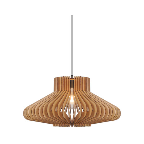 Manago Pendant Light Natural Wood 40W