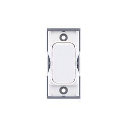 Rocker Switch Module 20A DP Switch White
