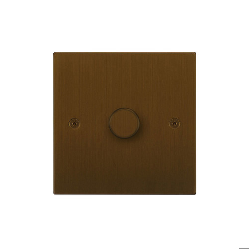 Horizon Square Dimmer Switch LED Trailing Edge 120W 1 gang 2 way Antique Bronze