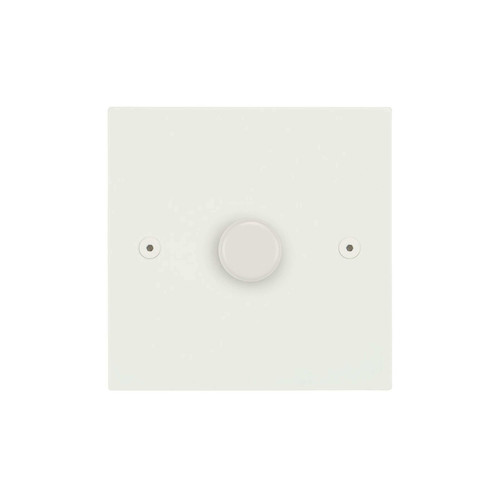 Horizon Square Dimmer Switch LED Trailing Edge 120W 1 gang 2 way Matt White