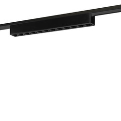 Laser Ultra Slim Magnetic Track Dimmable Downlight Black 12W 3000K Warm White