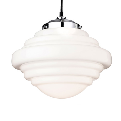 Art Deco Pendant Light 42W Opal